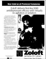 CMAJ 1994 Zoloft MAR