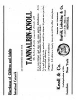 Tannalbin-Knoll 1914