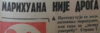 1972 Vecernje Novosti Marijuana