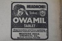 1981 Times of India Owamil Tablets