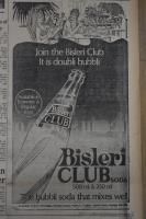 1981 Times of India Bisleri Club Soda