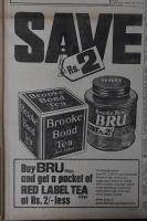 1971 Times of India Brooke Bond Tea and Bru Coffee
