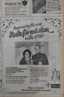 1987 Times of India Wills Filter Cigarettes