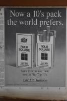 1996 Times of India Four Square Kings Cigarettes