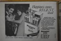 1976 India Today Regent King Cigarettes