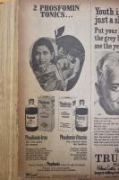 1974 Illustrated Weekly Phosfomin Iron and Phosfomin Vitamin Tonics