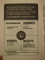 1994 IJP Clorpromazine; Surmontil; Stemetil; Majeptil